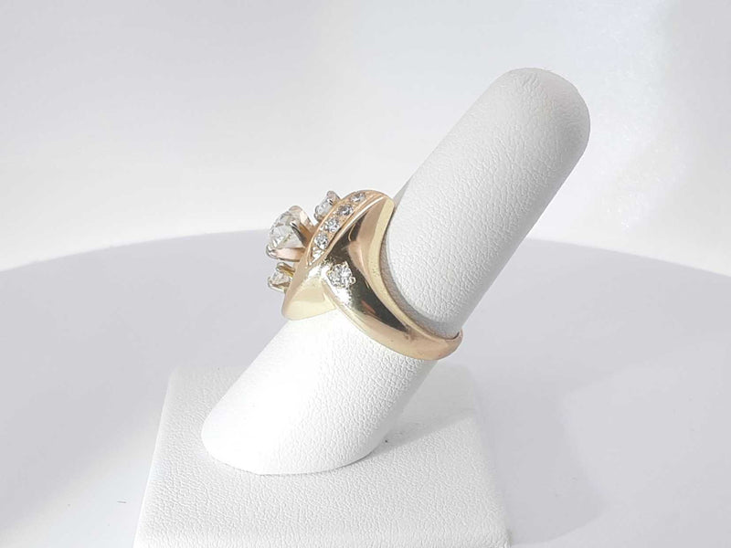 1.3ctw Diamonds 14k Yellow Gold 8.2 Grams Ring Size 6.5 Sd0625lzxzsa