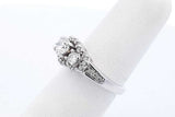 0.72cttw Diamond Ring In 14k White Gold 5.2 Grams Size 5.5 Eb0725wxzde