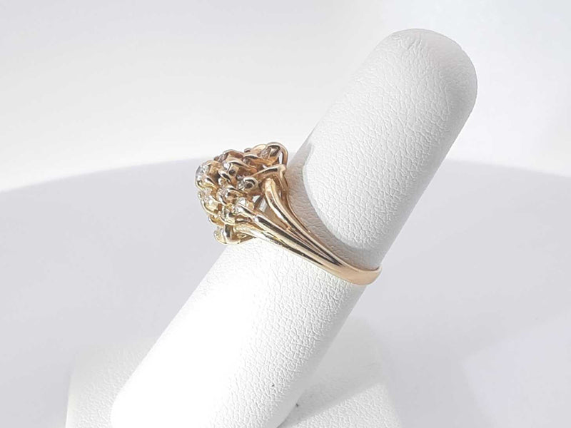 .22 Ctw Diamonds 14k Yellow Gold 4.2 Grams Ring Size 6 Sd0625lersa