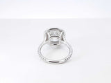 3.99 Cttw Diamond & 18k Gold Double Halo Ring 5.8 Grams Size 6 Fw0326lxzxzdu