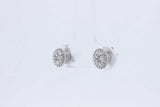 Approx. 0.24ctw Lab Grown Diamond Stud Earrings 14k White Gold 1.2g Eb1124lwodu