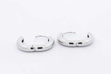 925 Sterling Silver Hoop Earrings 5.6 Grams Eb0125psa