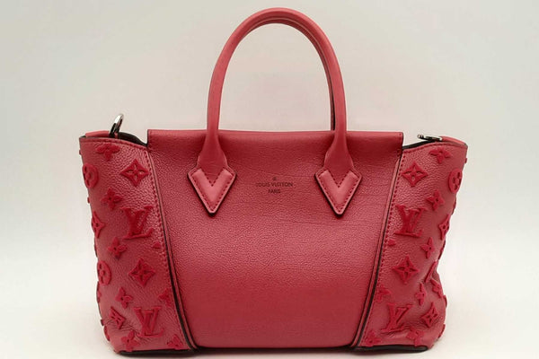 Louis Vuitton Monogram Red Leather Veau Cachemire W Bb Tote Bag Eb1224exzsa