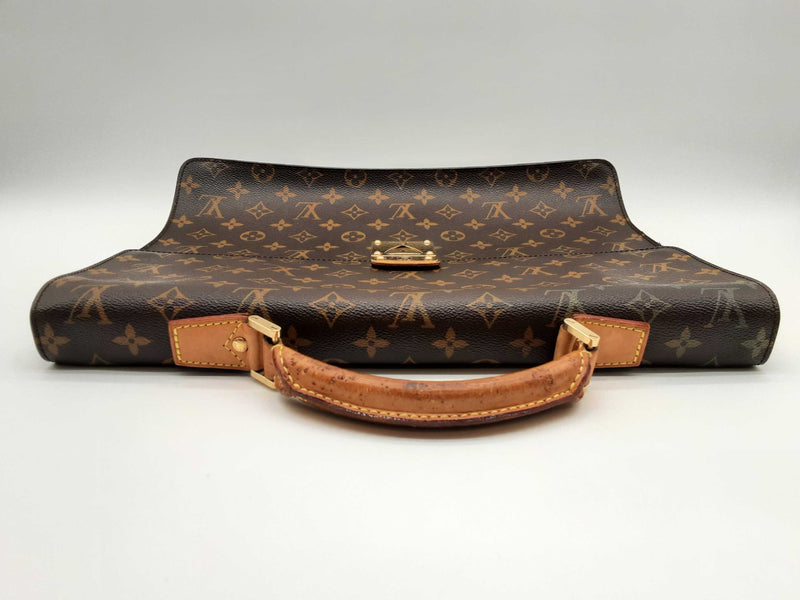 Louis Vuitton Brown Monogram Coated Canvas Briefcase Do0125wrxde