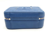 Chanel Cc Filigree Blue Caviar Leather Vanity Case Sd0925lorzsa