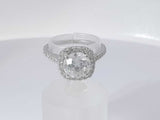 1.80 Cttw Diamond 18k White Gold Ring 2.9 Grams Size 6.5 Aa0825wzxzsa