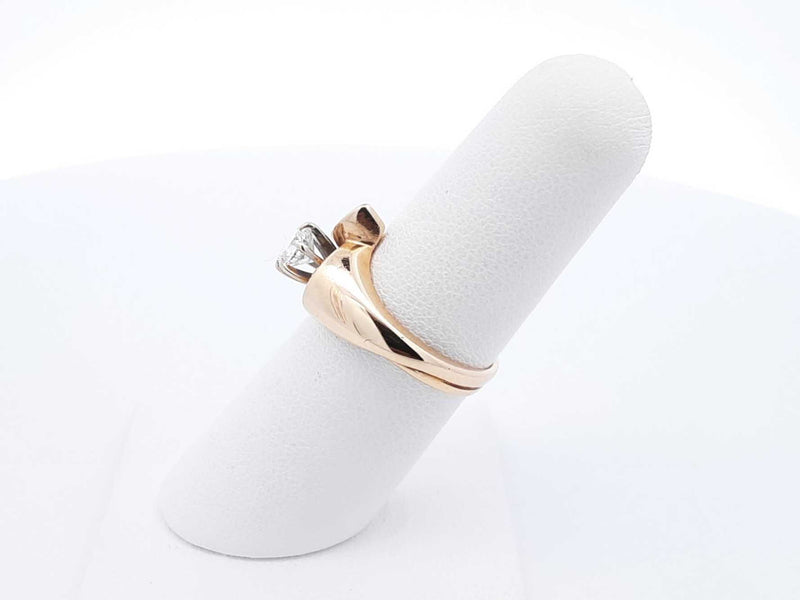0.55 Cttw Diamond & 14k Yellow Gold Ring 4.7 Grams Size 6 Fw0825wzxdu