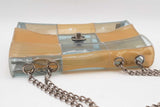 Chanel Pvc Beige & Blue Patchwork Flap Bag Eb0626cxzsa