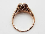 0.60 Cttw Diamonds 10k Rose Gold 2.4g Ring Size 6.75 Do0425lrxde