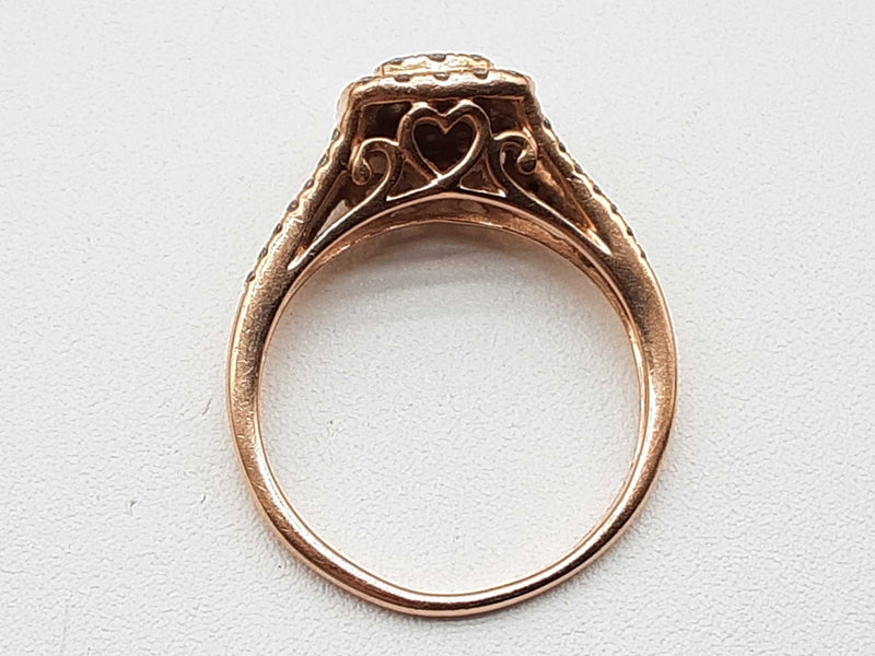0.60 Cttw Diamonds 10k Rose Gold 2.4g Ring Size 6.75 Do0425lrxde