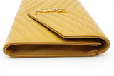 Yves Saint Laurent Grain De Poudre Chevron Quilted Wristlet Clutch Eb0726pxzdu
