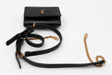 Yves Saint Laurent Mini Black Leather Crossbody Wallet Eb0326oxzdu