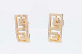 10k Yellow Gold Greek Key Stud Earrings 3 Grams Eb082lrxsa