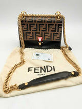 Fendi Vitello Liberty Ff Kan I Chain Shoulder Bag Eb1024wxzsa