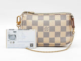 Louis Vuitton Mini Pochette In Damier Azur Coated Canvas Fw1125ozxdu