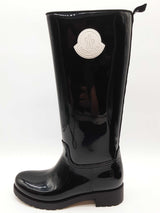 Moncler Ginger Stivale Black Rubber Tall Boots Size Eu 39 Do0225lcrde