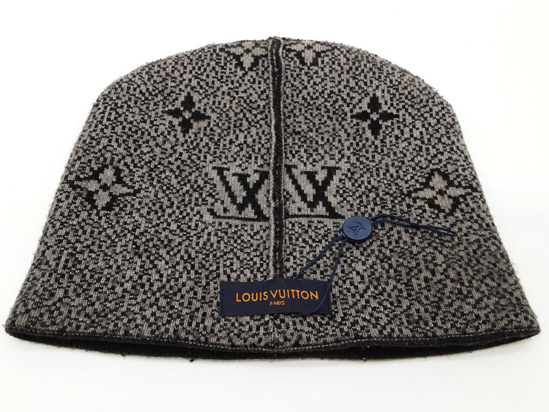 Louis Vuitton Gray Monogram Beanie Hat Do0825lrxde