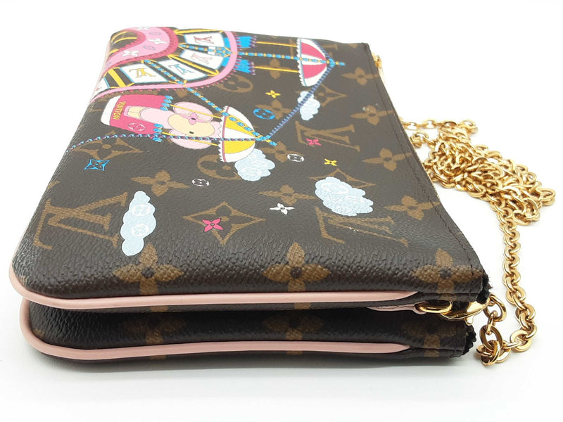 Louis Vuitton Double Zip Pochette Vivienne Holiday Crossbody Bag Do0225erxde