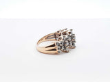 3.43 Cttw Diamond & 14k Yellow Gold Waterfall Ring 7.1 Grams Size 6 Fw0825scrdu