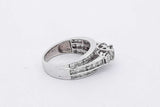 1.15cttw Diamond 14k White Gold Ring 6.4 Grams Size 7 Eb0626cxzsa