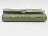 Tory Burch Flap Wallet On Chain Green Aa0726crsa