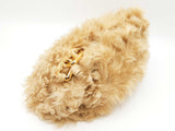 Bottega Veneta Chain Pouch In Beige Shearling Lambskin Fw0726irzdu