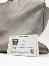 Chanel Neo Soft Grey Quilted Calfskin Leather Shopping Tote Sd0626lzxzdu