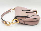 Christian Dior Saddle Blush Pink Grained Leather Handbag Do0625oxzxde