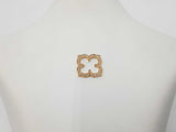 Cartier Diamond & 18k Yellow Gold Gothic Clover Quatrefoil Pendant 6.1 Grams Fw0726czxdu