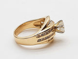 1.21 Cttw Natural Diamonds 14k Yellow Gold 7.5g Ring Size 6.5 Do0626cxzde