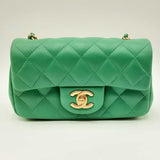 Chanel Mini Matelasse Chain Green Shoulder Bag Sd0625lizxdu