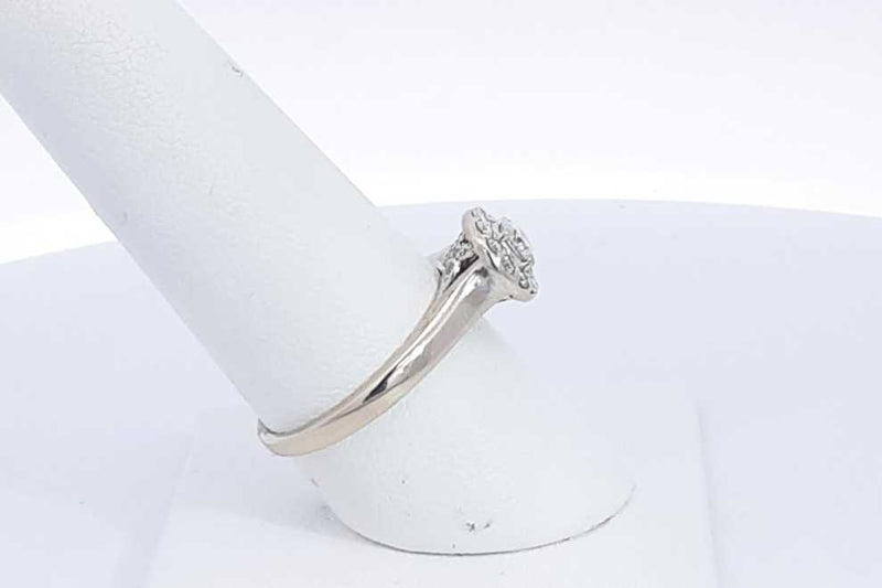 Diamond Approx. 0.94ctw Ring In 14k White Gold 3.7 Grams Size 7.75 Eb0724wxzsa