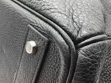 Hermes Birkin Hac 50 Noir Black Clemence Palladium Duffle Bag Do1225lrrxzde