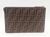 Fendi Zucca Ff Embossed Leather Clutch Bag Sd1025ozxsa