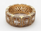 3.90 Cttw Natural Diamonds 14k Yg 12.3g Eternity Ring Size 12.75 Do0726lwxzde