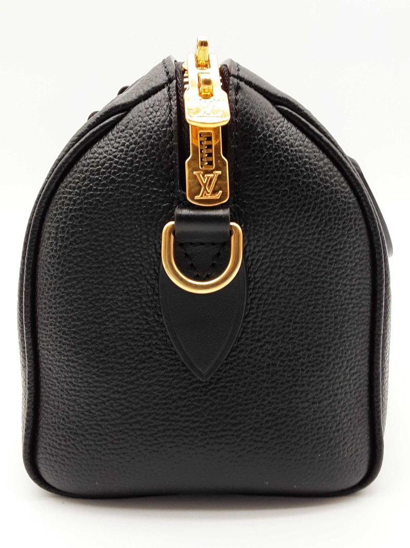 Louis Vuitton 20 Speedy Black Monogram Empreinte Leather Crossbody Bag Do0425lwxzde