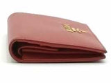 Prada Saffiano Bifold Red Wallet Aa0926ezsa