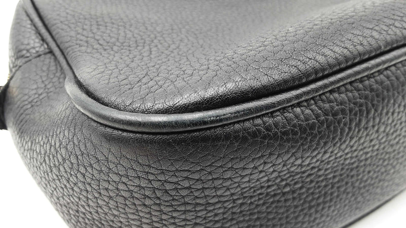 Gucci Soho Disco Crossbody Bag In Black Pebbled Leather Fw1125wxzdu