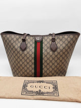 Gucci Gg Monogram Supreme Canvas Ophidia Tote Bag Eb1026wrxde
