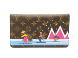Louis Vuitton Christmas 2018 Skiing Bears Pochette Weekend Bag In Monogram Coated Canvas Fw0625crxdu