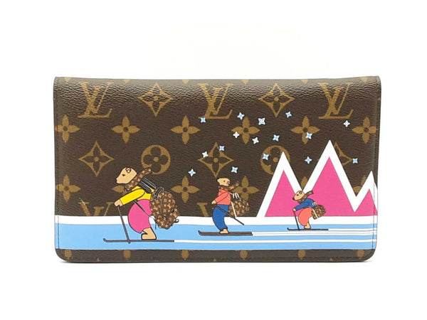 Louis Vuitton Christmas 2018 Skiing Bears Pochette Weekend Bag In Monogram Coated Canvas Fw0625crxdu