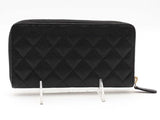 Chanel Caviar Zip Around Wallet Black Aa0826wrzsa