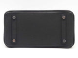 Hermes Togo Birkin 25 Black Handbag Aa0126oezxzsa