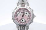 Fendi Zucca Orologi 32mm Quartz Chronograph Stainless Steel Watch Eb0826ixzde
