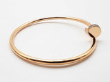 Cartier Juste Un Clou Small 18k Rose Gold Diamond Bangle 16 Do0824oexzde