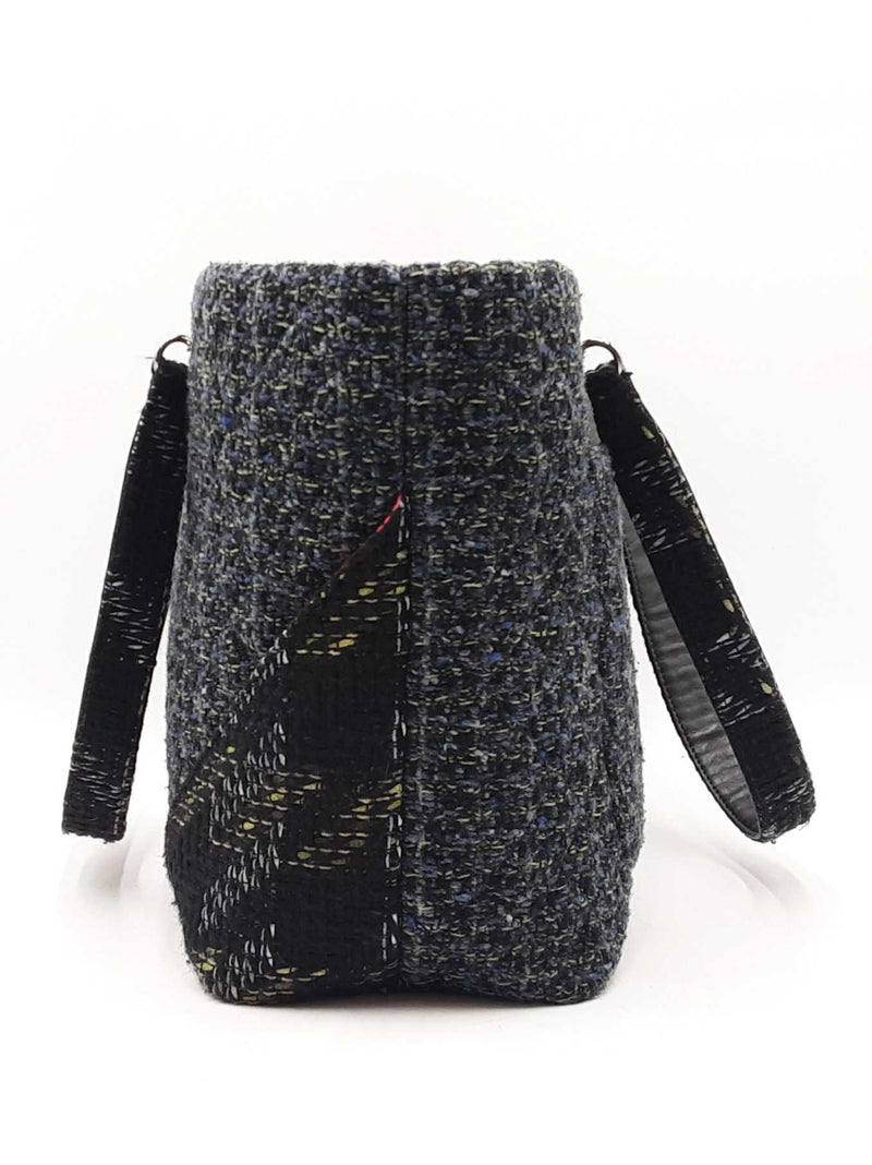 Chanel Cambon Large Multicolor Quilted Tweed Tote Bag Fw0925ezxdu