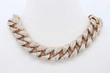 10k Yellow Gold Diamond Cuban Link Chain Necklace 74.4 Grams 23 In Eb0926wsxzde
