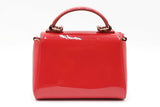 Versace La Medusa Mini Top Handle Red Patent Leather Crossbody Eb1125orxdu
