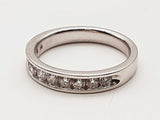 0.55 Cttw Natural Diamonds 14k White Gold 3.9g Ring Size 7 Do0226wlrde