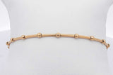 18k Yellow Gold Bead & Bar Bracelet 3.8 Grams 7 Inch Eb0326osxsa